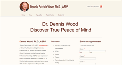 Desktop Screenshot of dennispatrickwoodphd.com