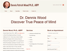 Tablet Screenshot of dennispatrickwoodphd.com